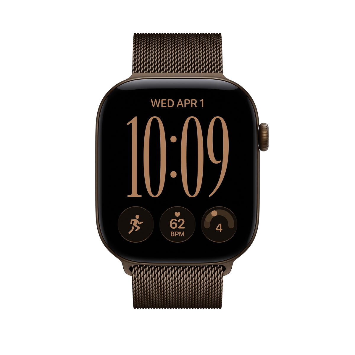 46mm Dark Bronze Milanese Loop - M/L