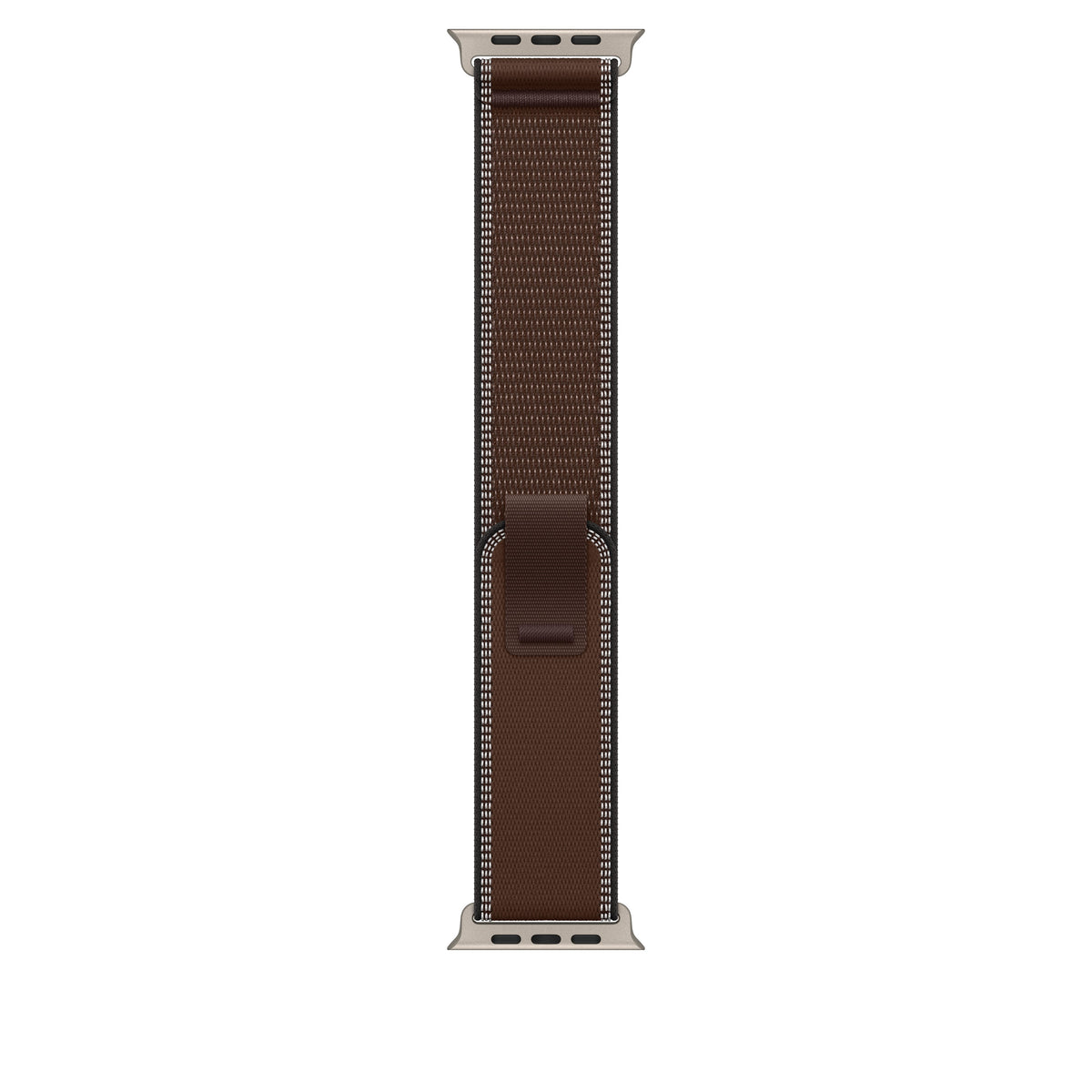 49mm Dark Umber Trail Loop - S/M - Natural Titanium Finish