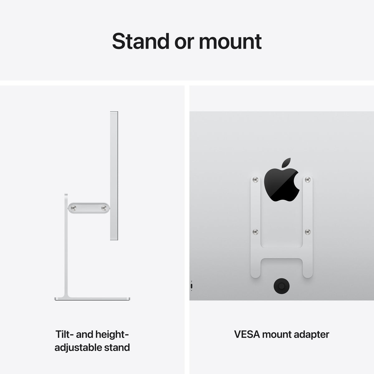 Studio Display XDR Standard Glass VESA Mount Adapter Stand not included