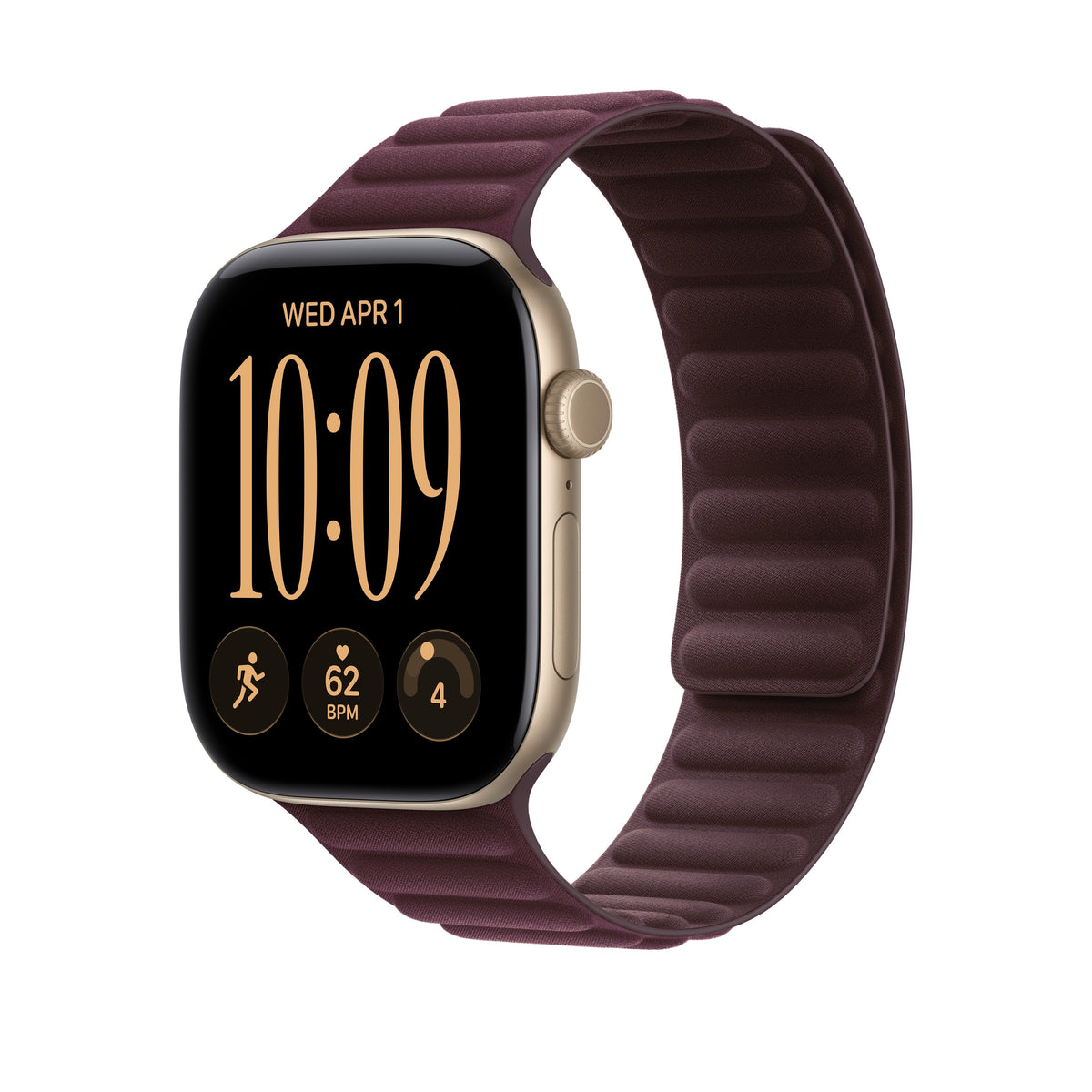 46mm Burgundy Magnetic Link - S/M