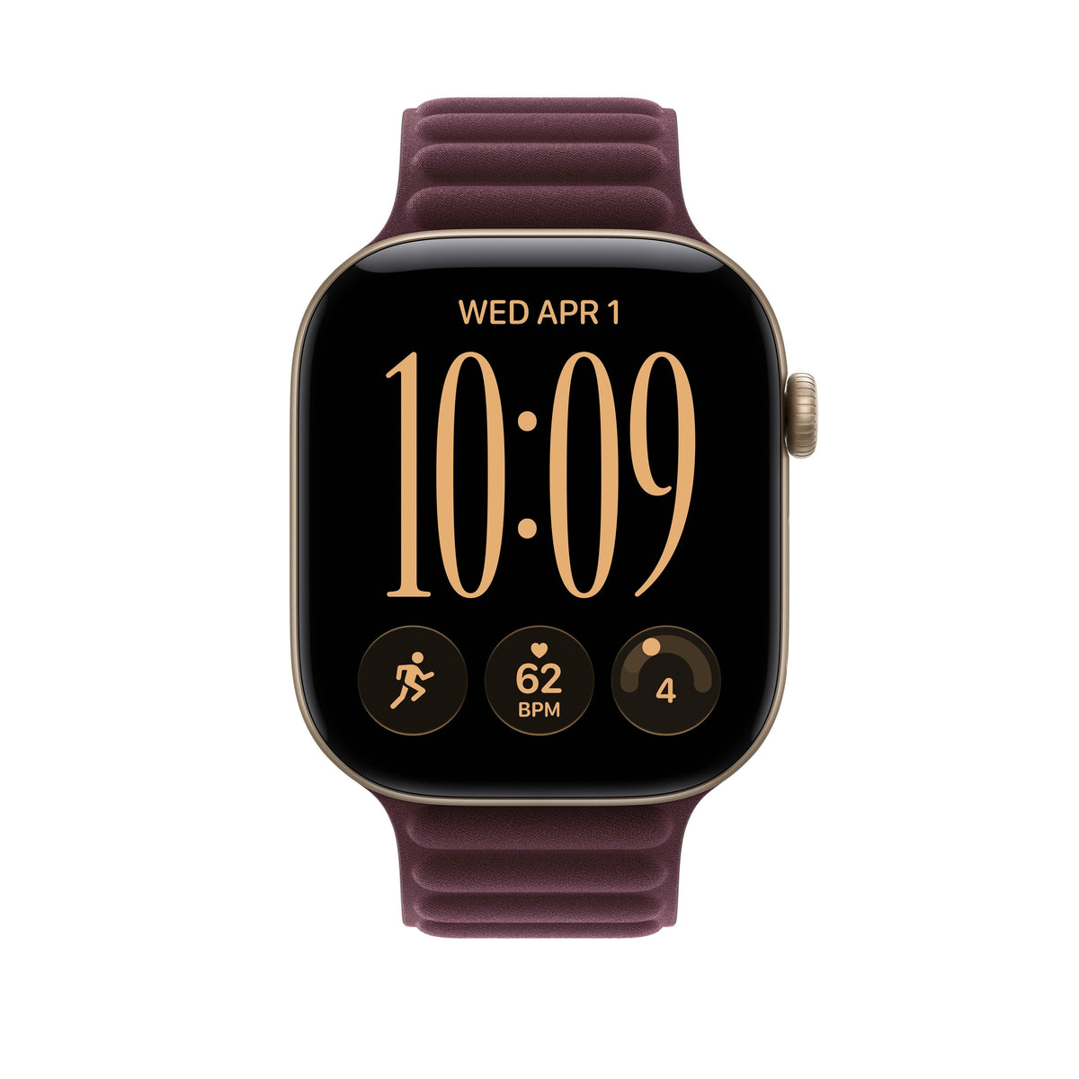 46mm Burgundy Magnetic Link - S/M