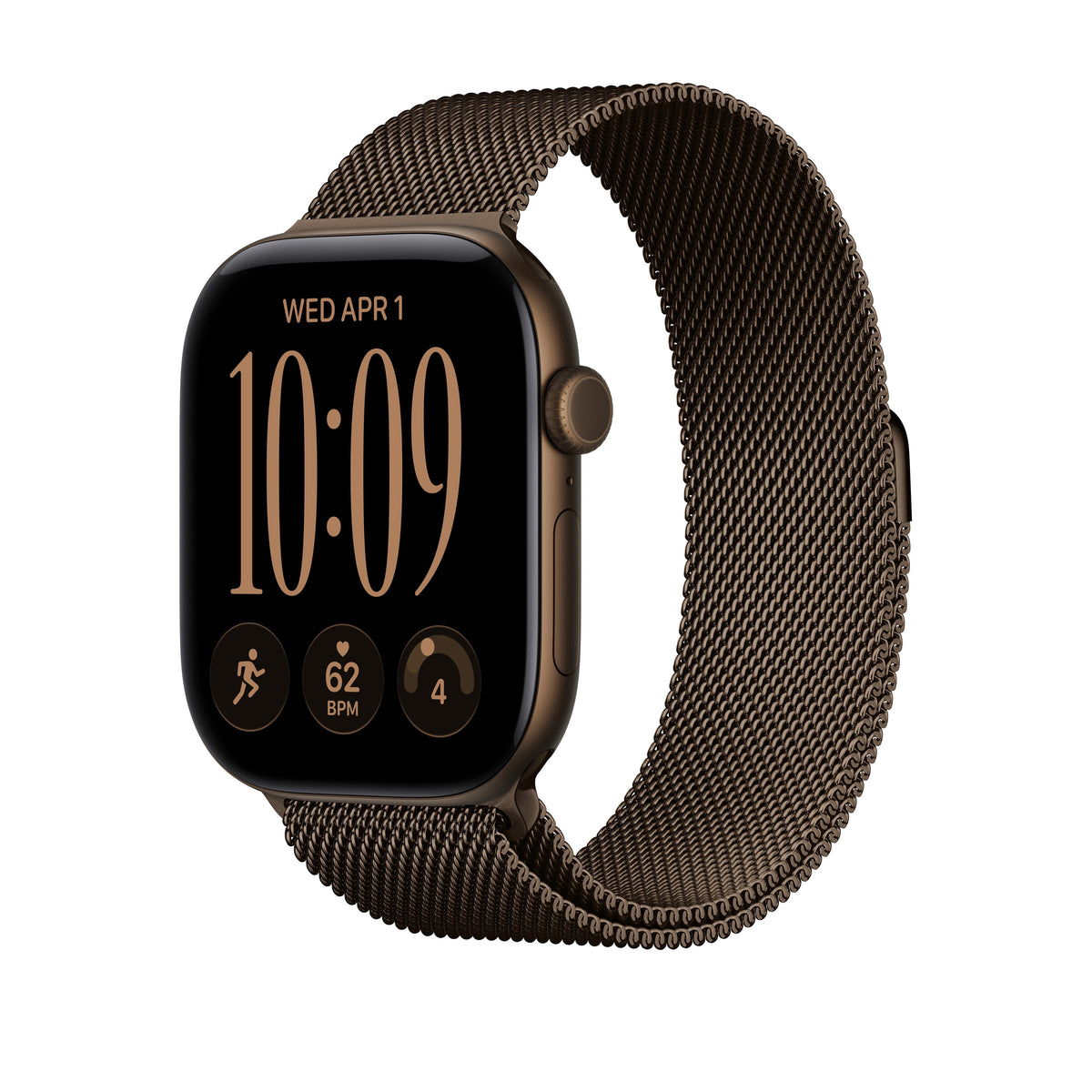 46mm Dark Bronze Milanese Loop - M/L