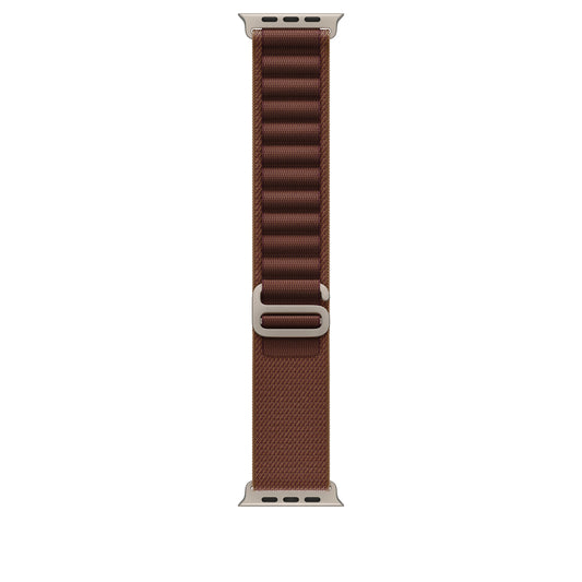 49mm Burgundy Alpine Loop - Medium - Natural Titanium Finish