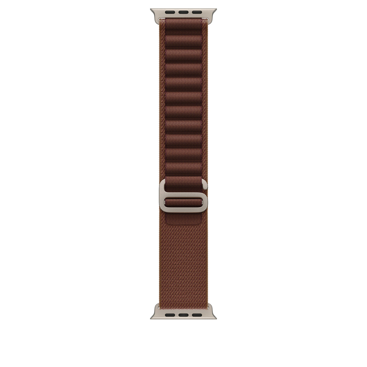 49mm Burgundy Alpine Loop - Small - Natural Titanium Finish