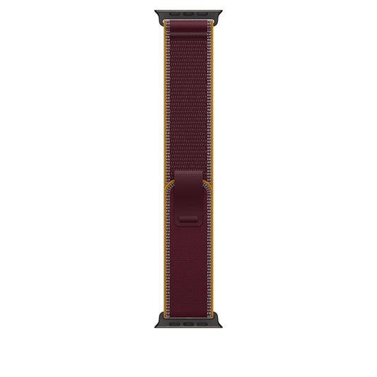 49mm Burgundy Trail Loop - S/M - Black Titanium Finish