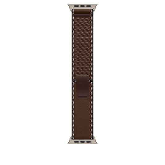 49mm Dark Umber Trail Loop - M/L - Natural Titanium Finish