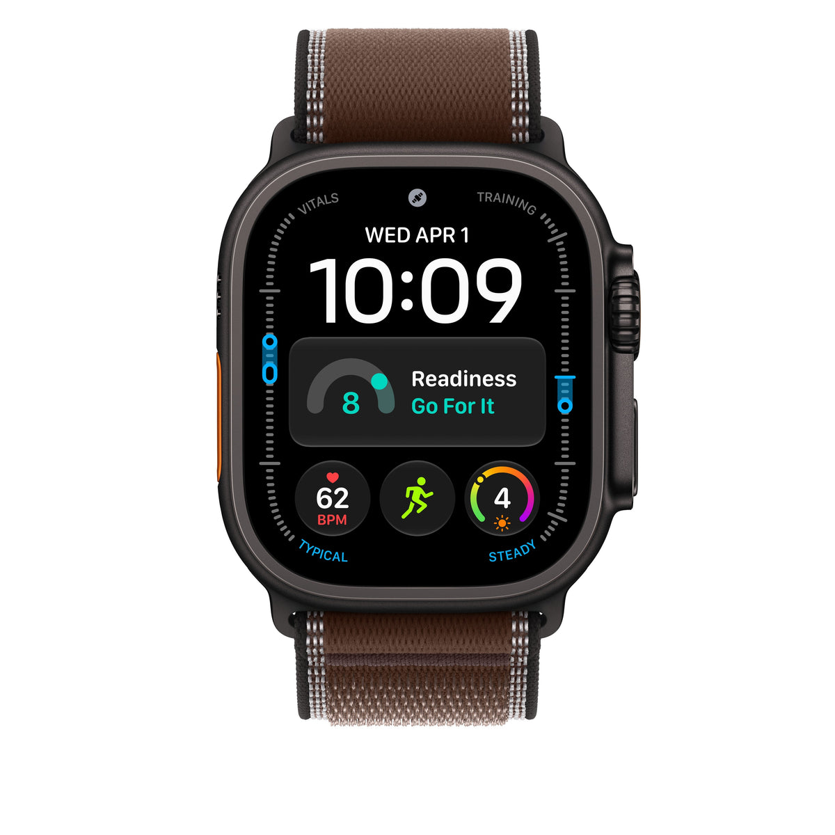 49mm Dark Umber Trail Loop - S/M - Black Titanium Finish