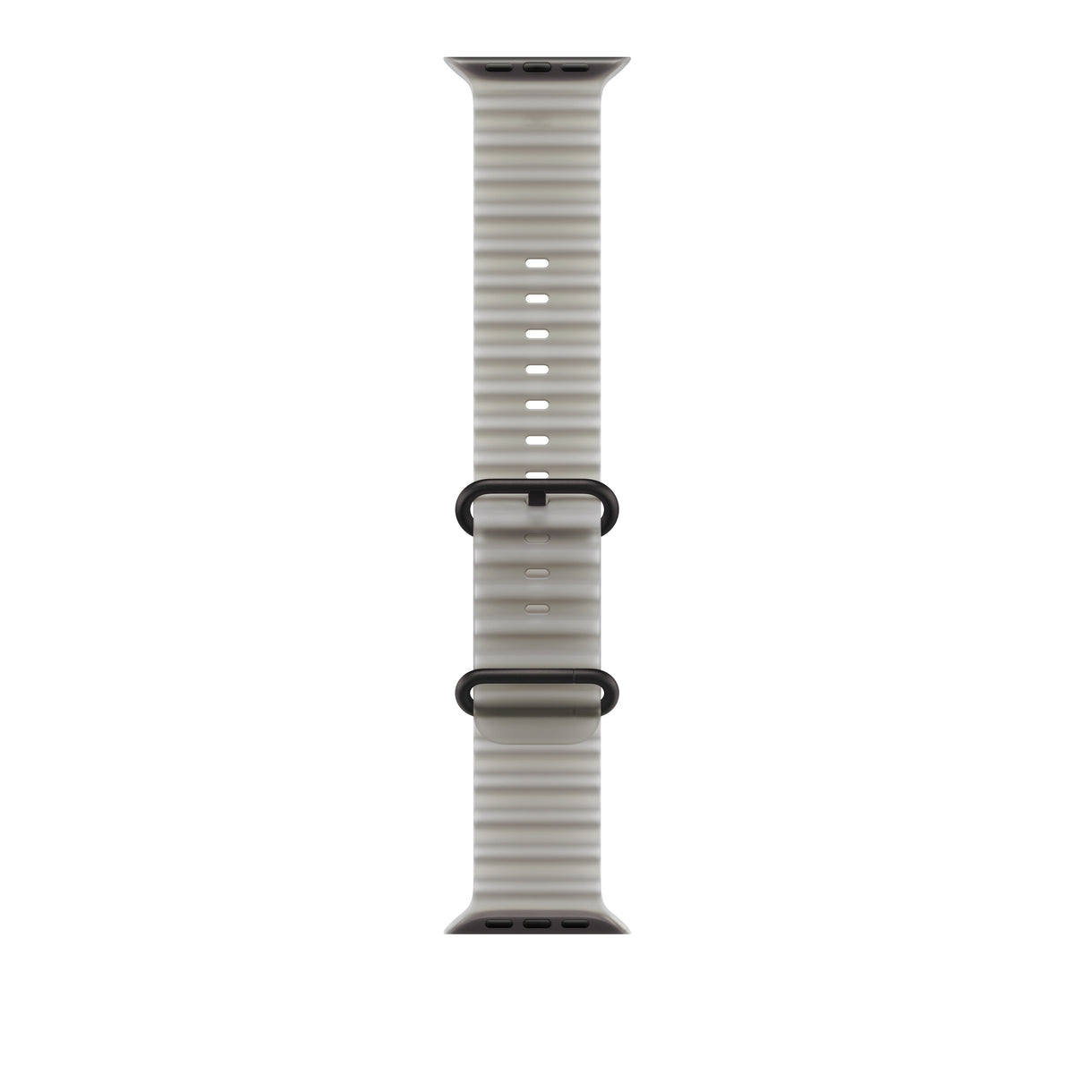 49mm Translucent Gray Ocean Band - Black Titanium Finish