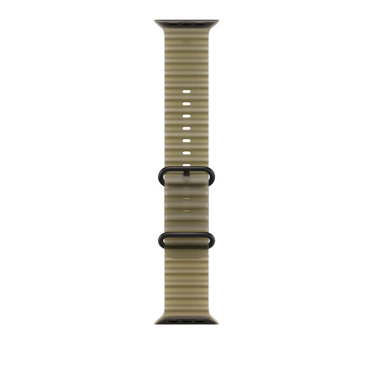 49mm Translucent Kelp Ocean Band - Black Titanium Finish