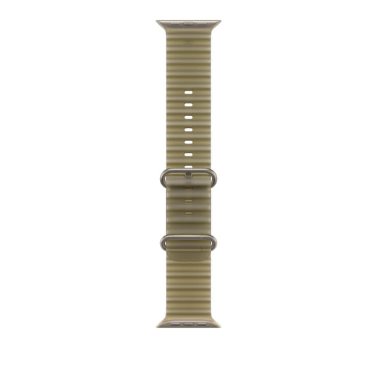 49mm Translucent Kelp Ocean Band - Natural Titanium Finish