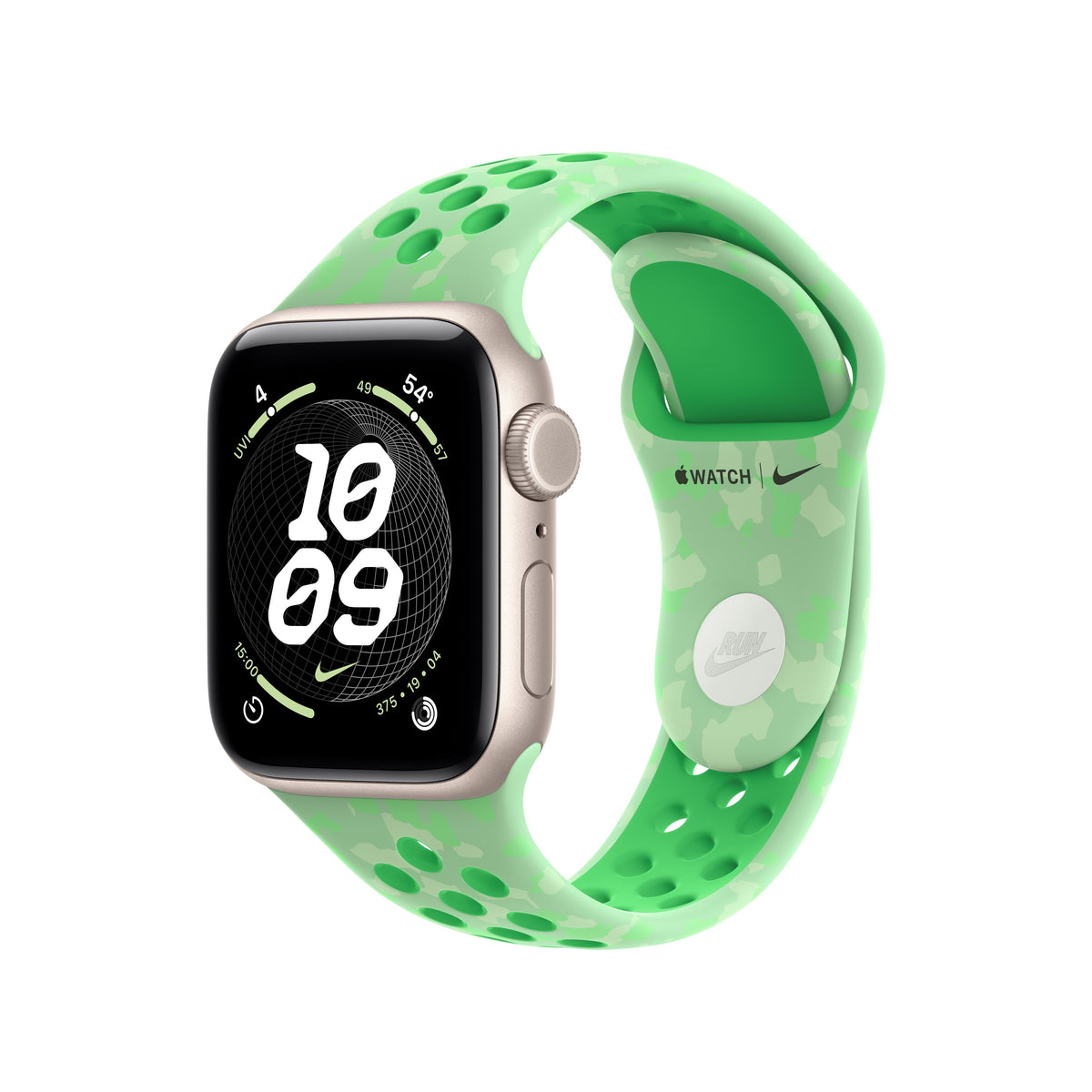40mm Green Spark Nike Sport Band - S/M