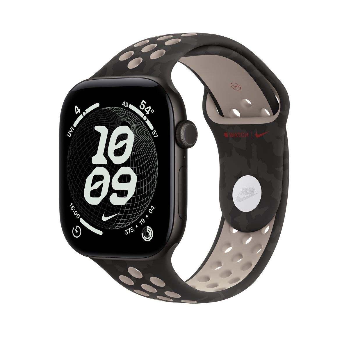 46mm After Dark Black Nike Sport Band - S/M