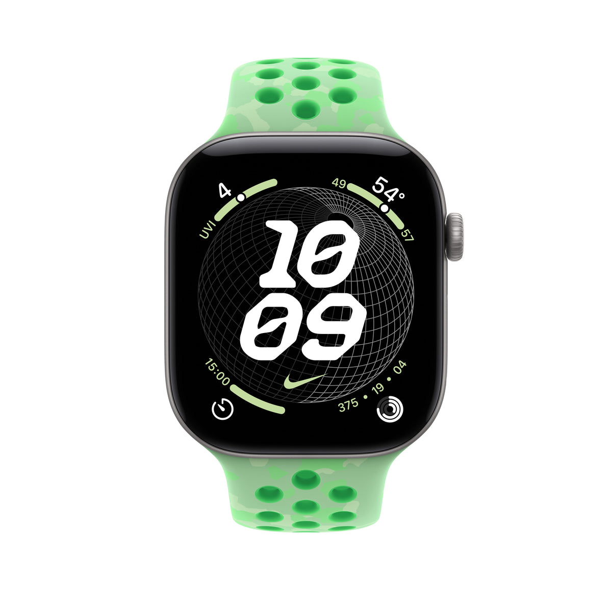 46mm Green Spark Nike Sport Band - M/L