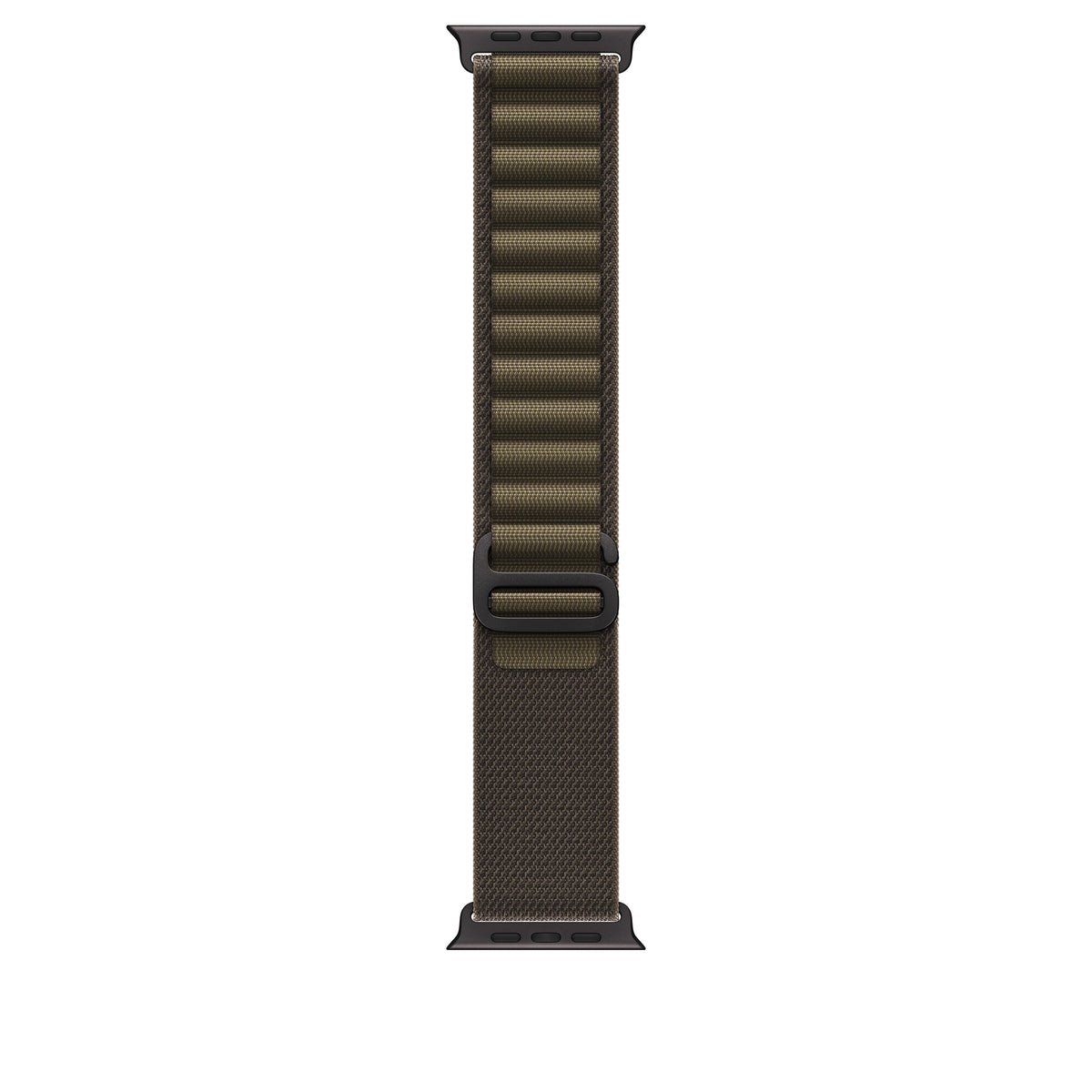 49mm Dark Olive Alpine Loop - Medium - Black Titanium Finish