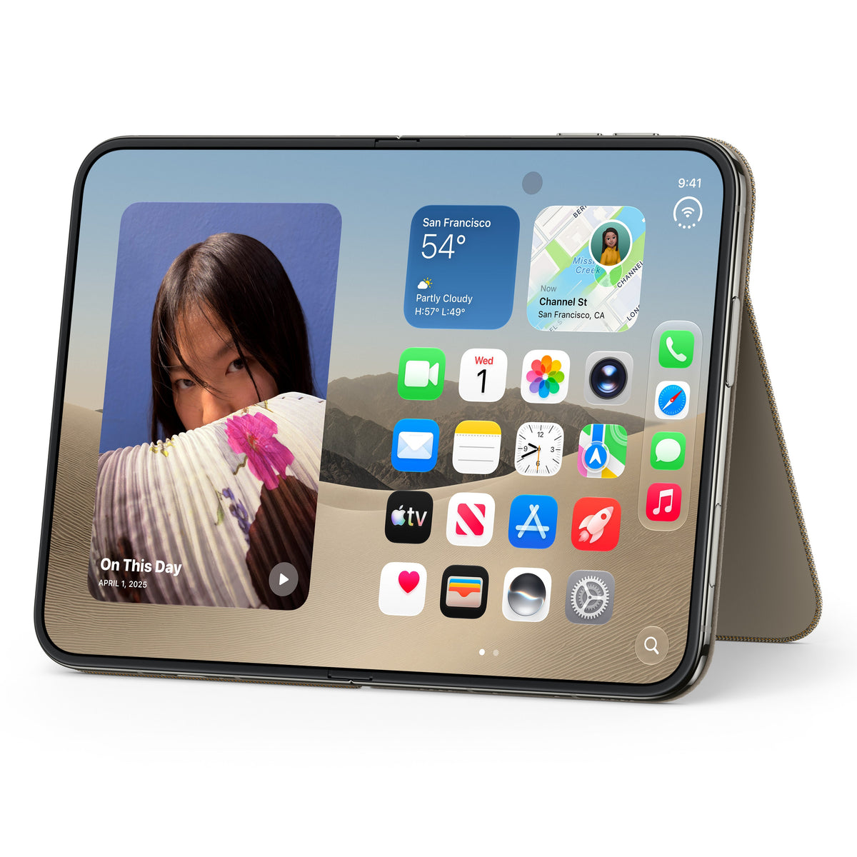 iPhone Duo Folio with Kickstand - Taupe