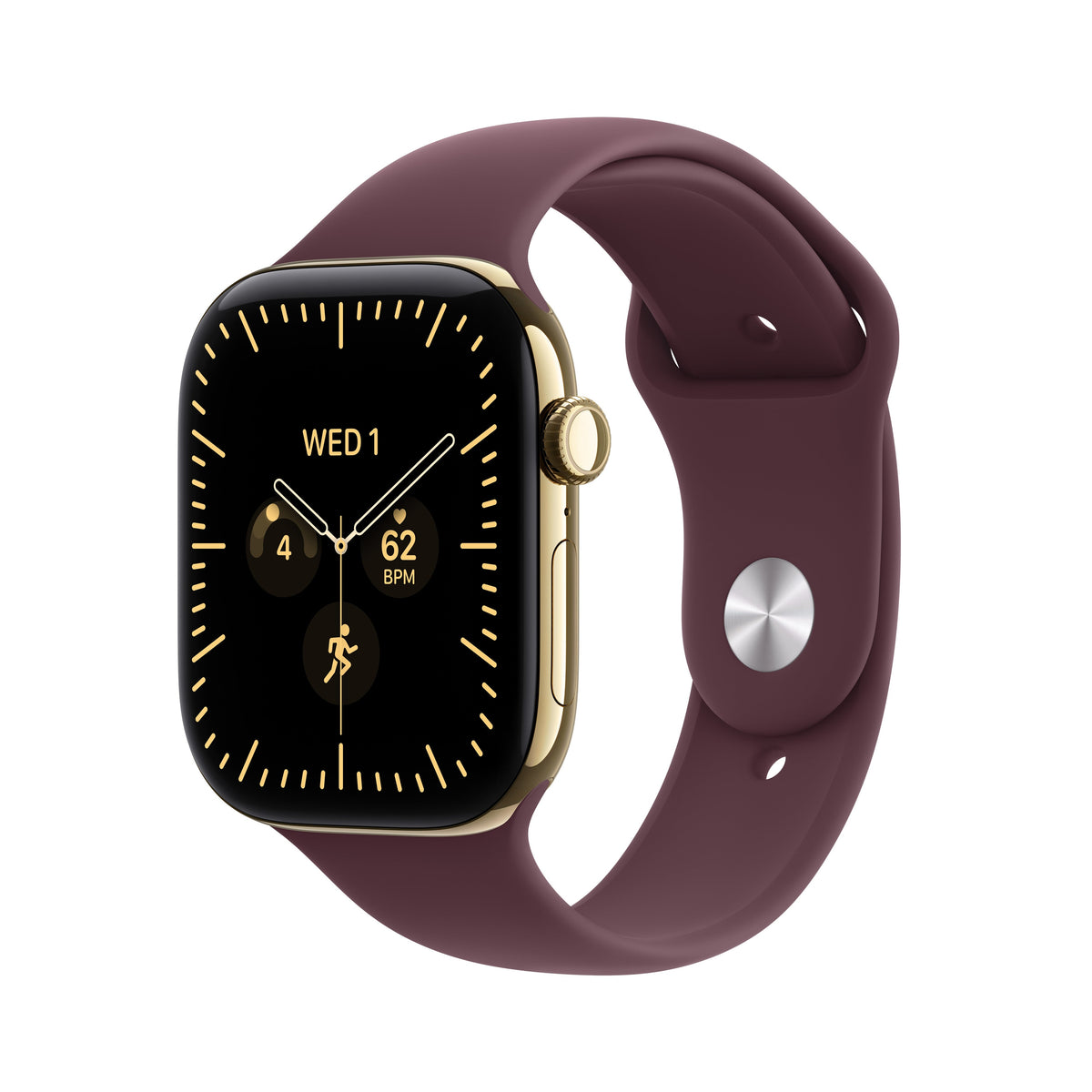 Radiant Gold Titanium / Burgundy