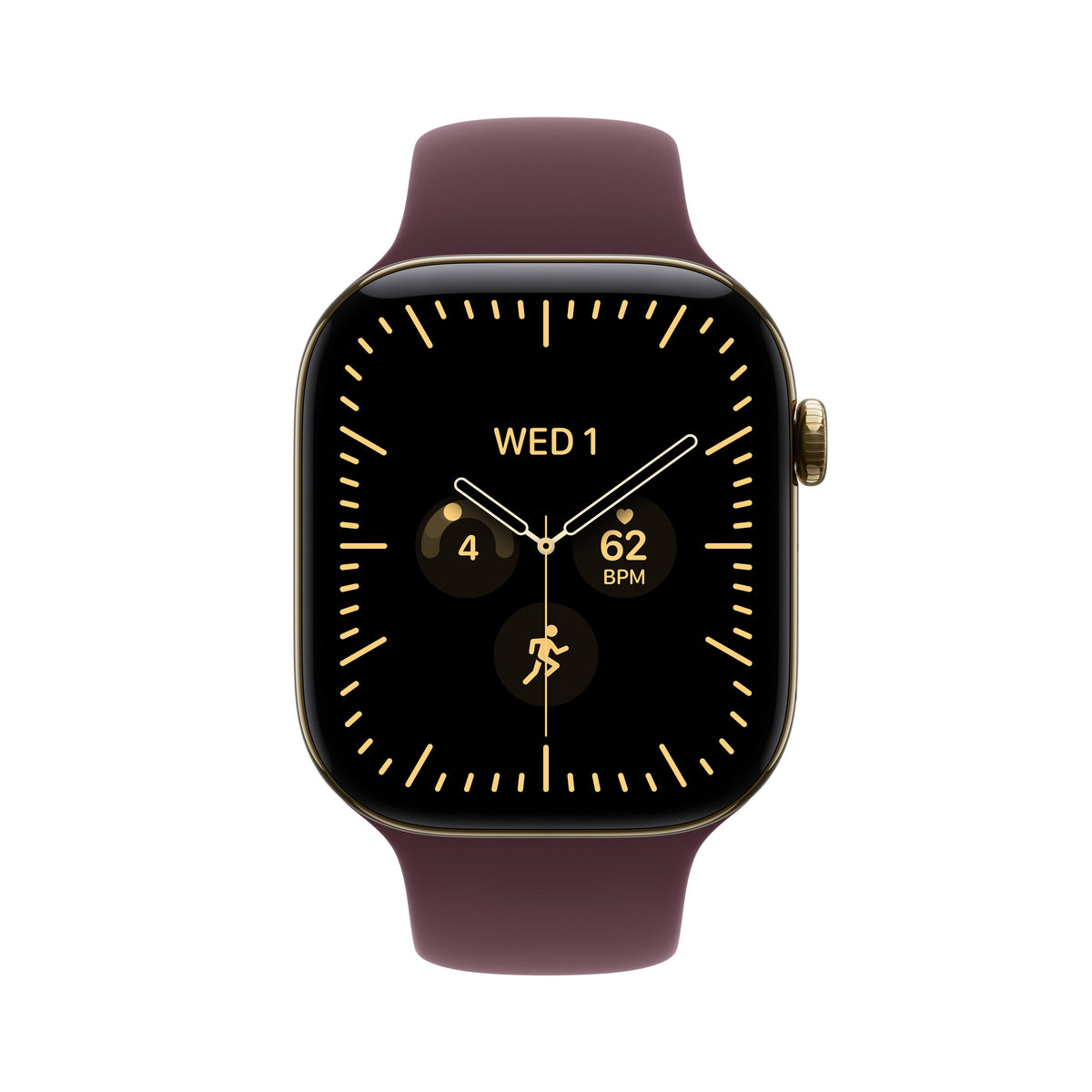Radiant Gold Titanium / Burgundy